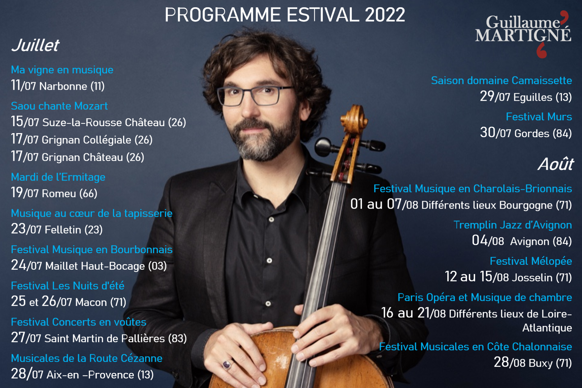Guillaume Martigné violoncelliste français